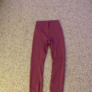 Lululemon leggings size(4) color: dark pink
